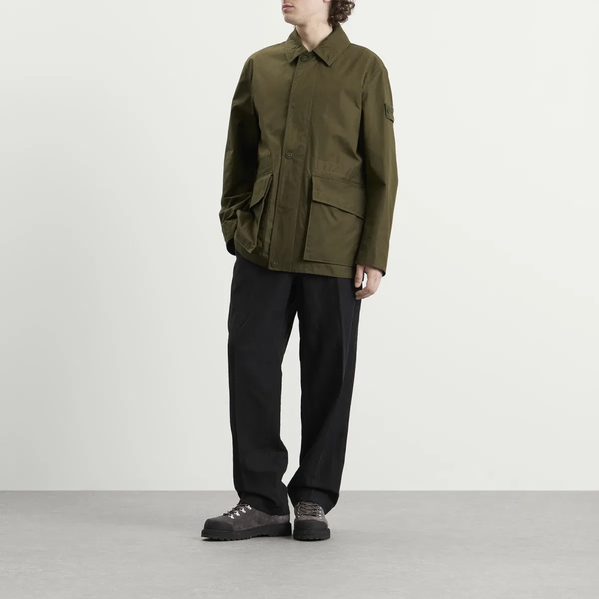Куртка из хлопкового канваса Ghost Stone Island, Military Green — фото 4