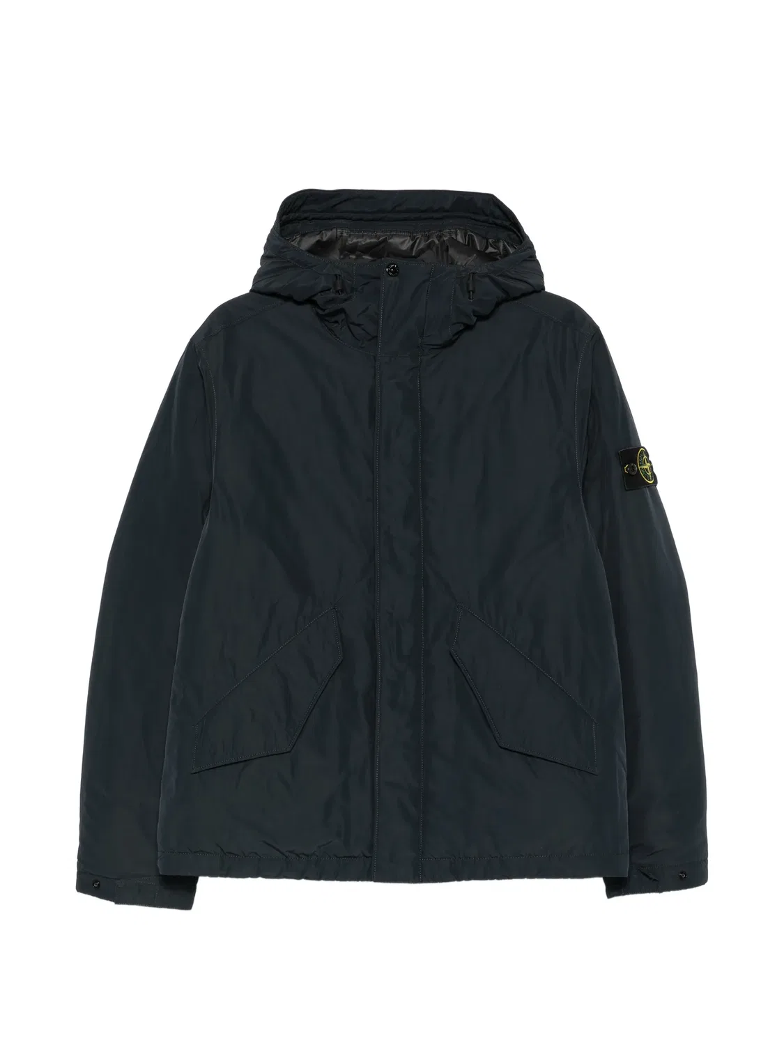 Куртка с капюшоном с нашивкой, синяя Stone Island, синий