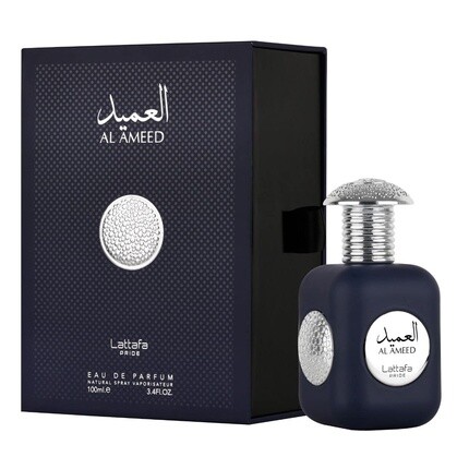 

Lattafa Al Ameed Silver Eau De Parfum Spray 3,4 унции древесно-цветочный мускус
