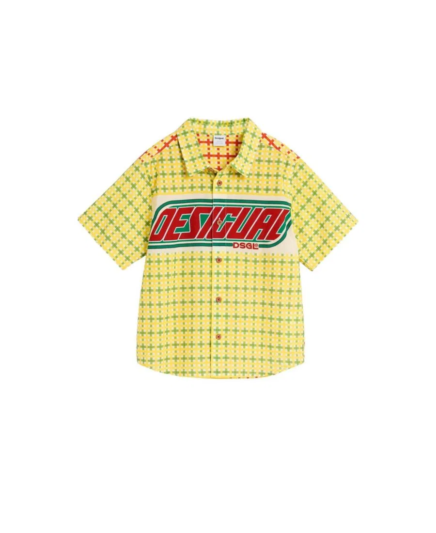 Детская рубашка с принтом Desigual, Yellow