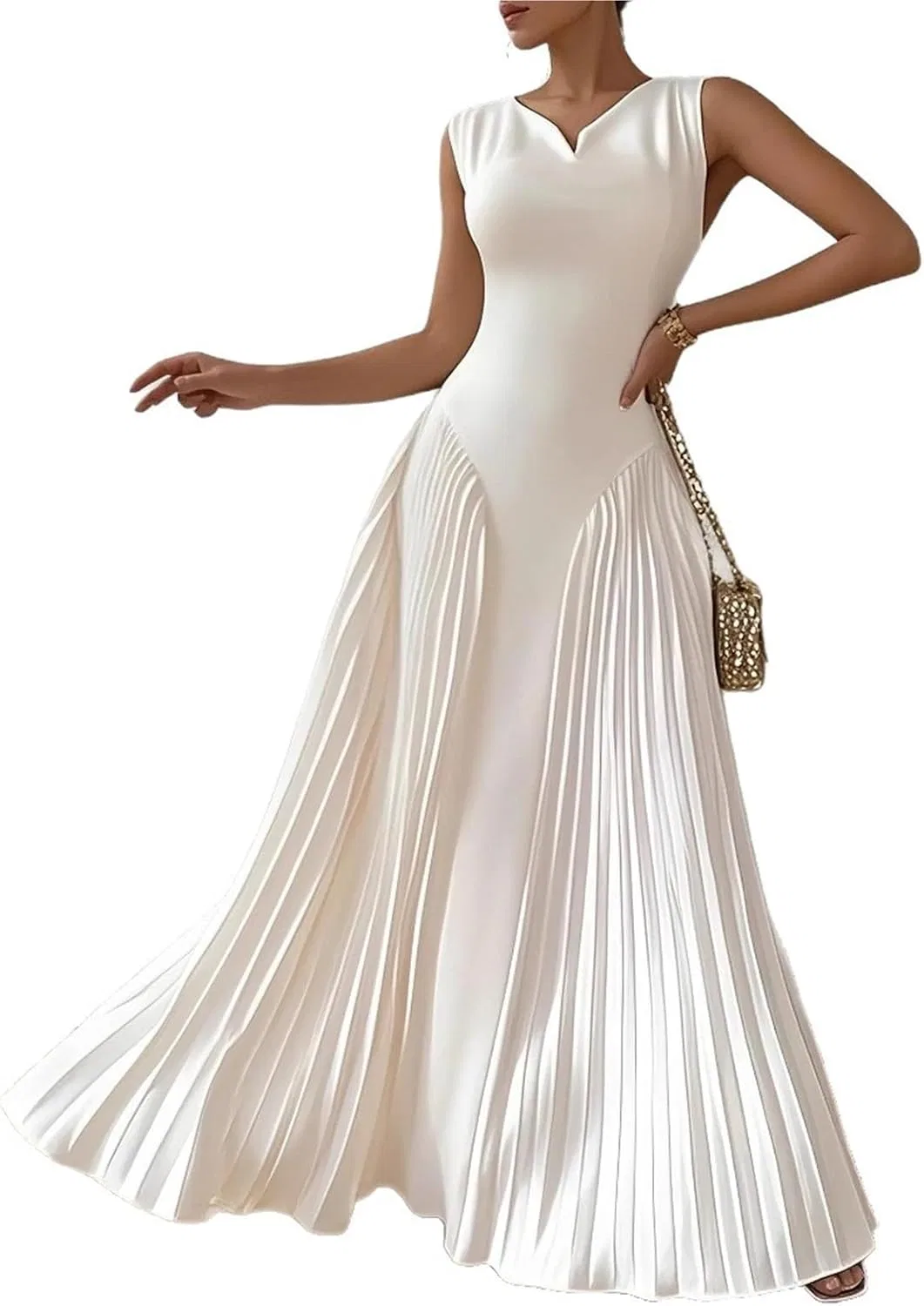Женское вечернее платье A-силуэта Bridesmaid, White