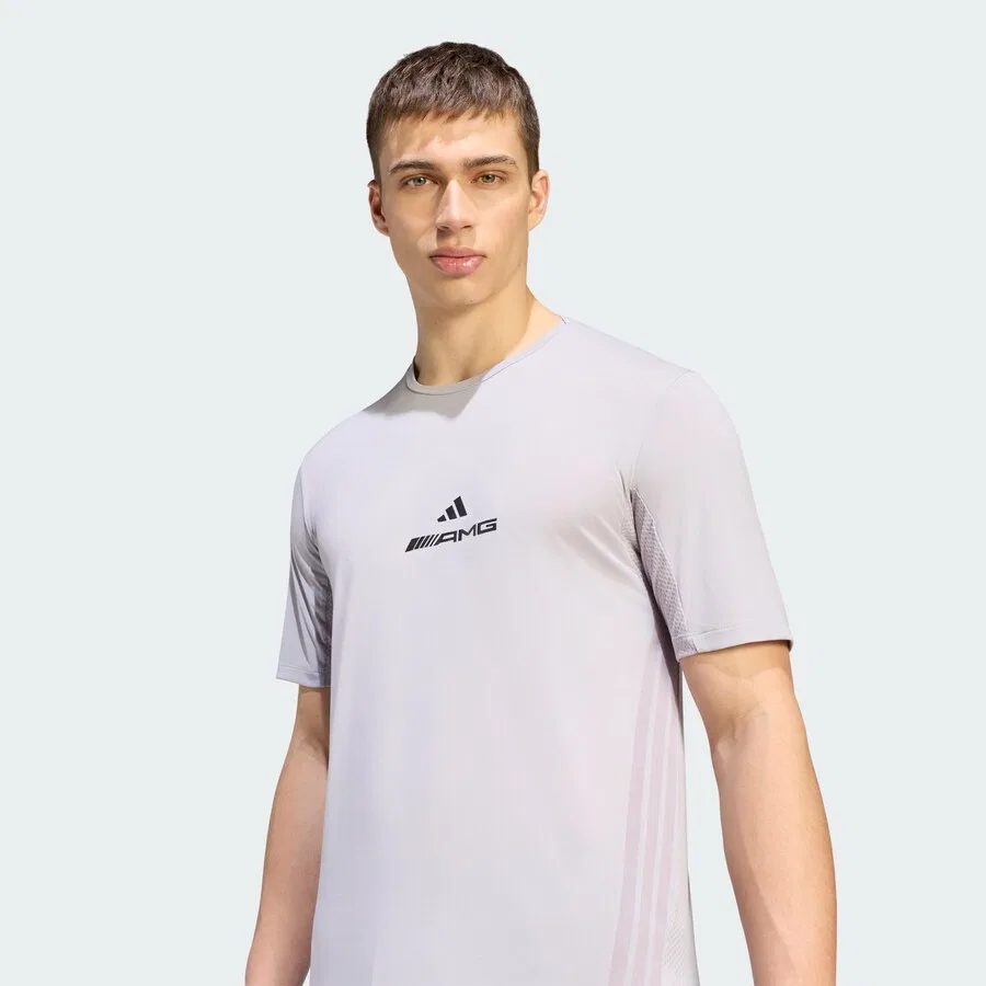 Спортивная футболка ADIDAS PERFORMANCE Performance Shirt 'AMG' серого цвета — фото 3