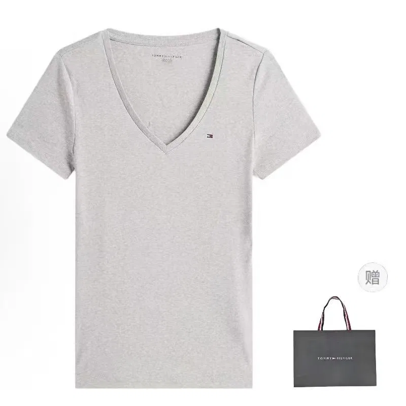 Футболка Tommy Hilfiger SS24, Light Gray