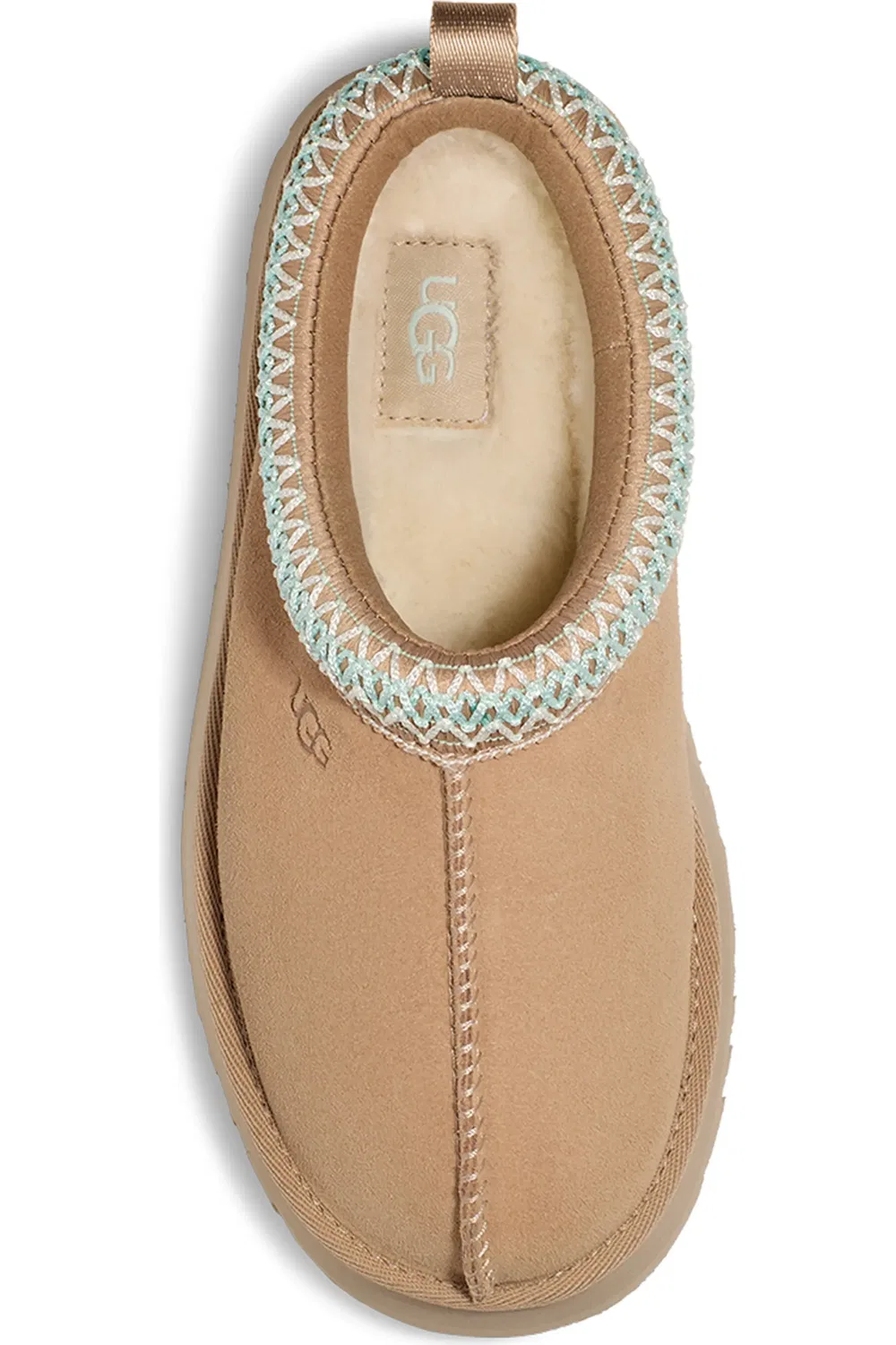 Тапочки детские на платформе Tazz UGG, Sand — фото 4