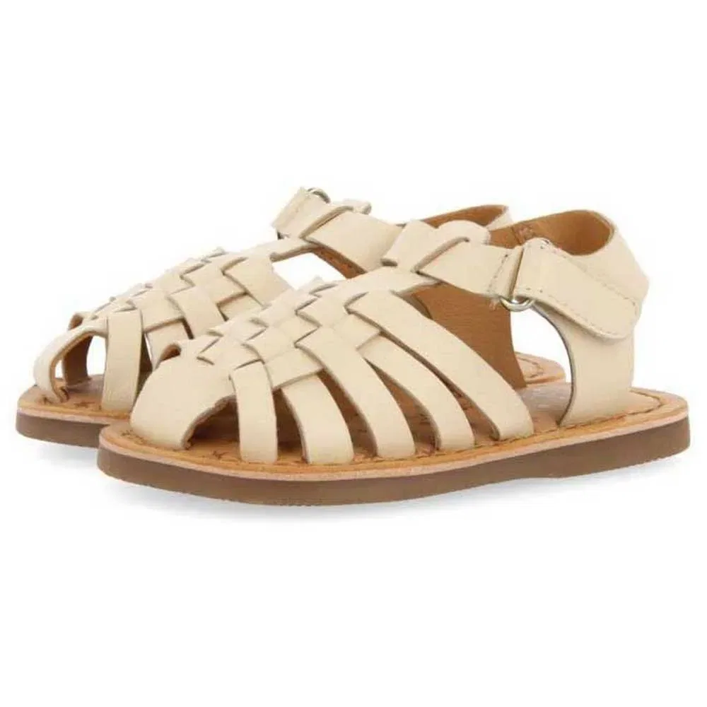 Детские сандалии из кожи для девочек Harrah Gioseppo, Golden — фото 2