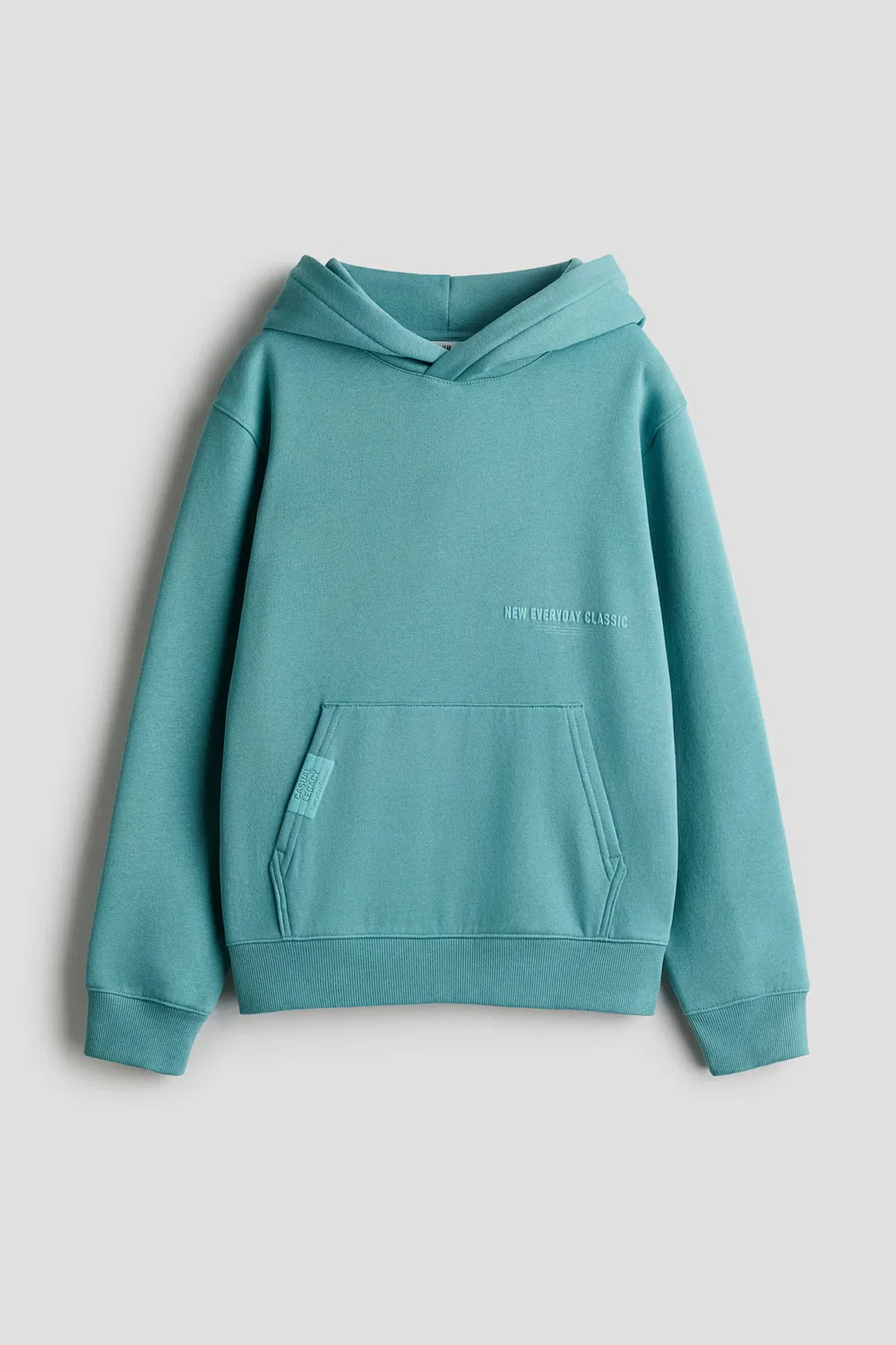 Худи с принтом и внутренней подкладкой с начесом H&M, Türkis/Everyday Classic