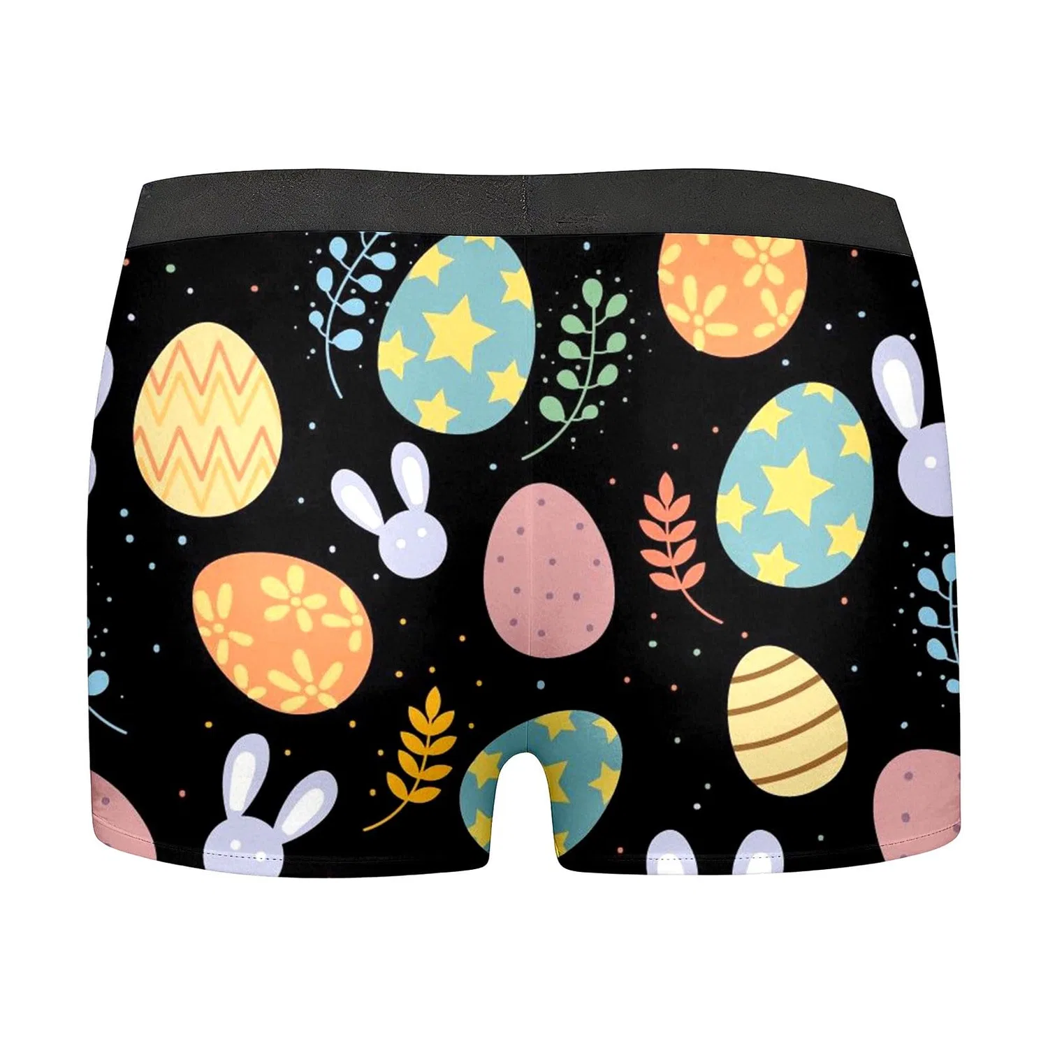 Мужские термобрюки с принтом Easter Printed Briefs, Nero-f — фото 4