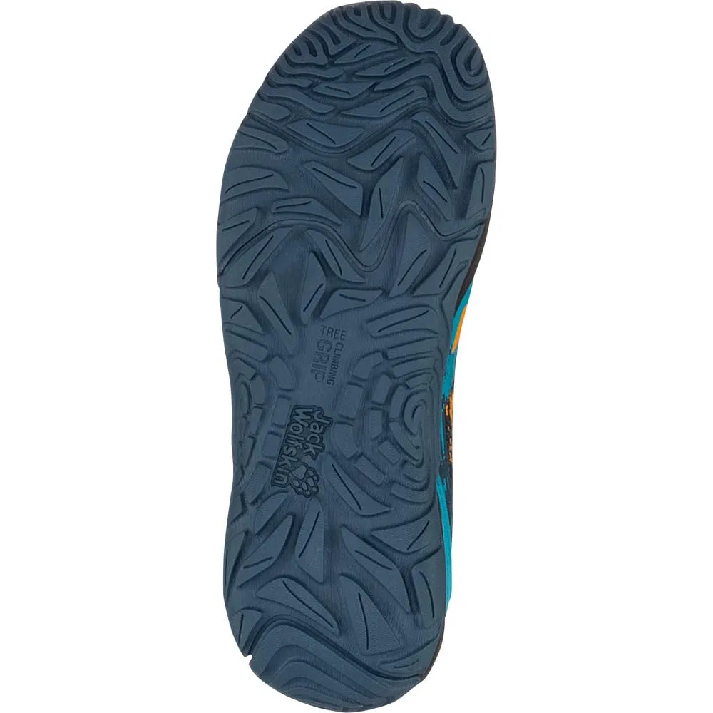 Детские кроссовки для мальчиков с быстрой шнуровкой Vili Action Low Keyring Jack Wolfskin, Mare Scuro — фото 3