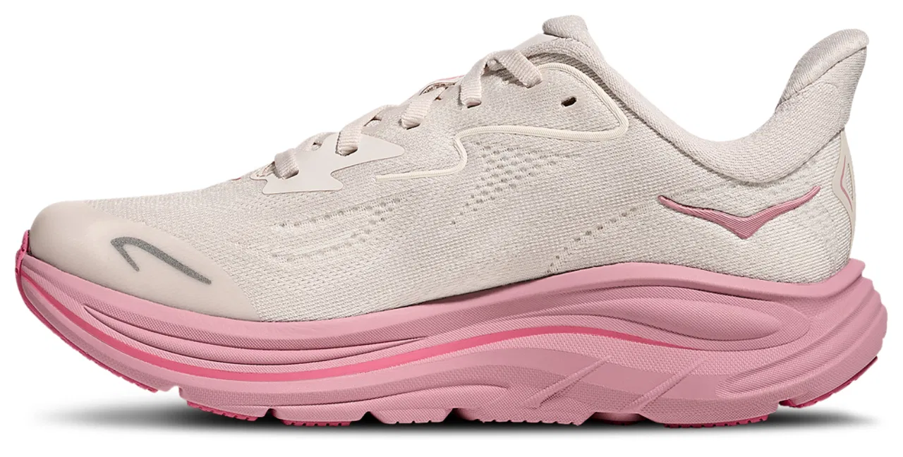 Кроссовки для девочек Clifton 10 HOKA, цвет Dried Rose/Rose Cream — фото 2