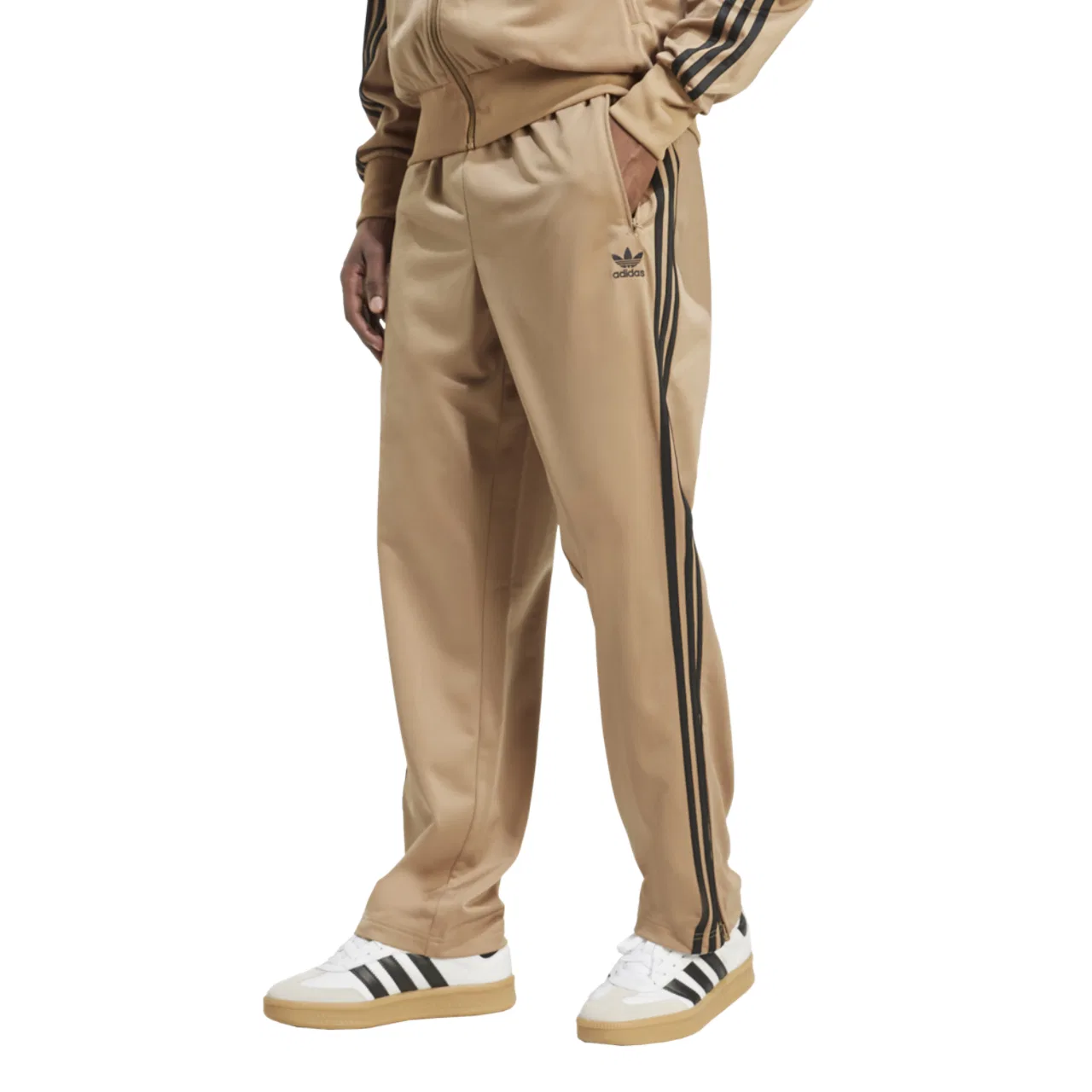 Мужские спортивные брюки Woven Firebird Adidas, цвет Cardboard/Black
