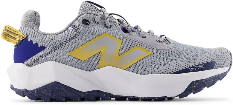 Детские кроссовки для девочек с шнуровкой Dynasoft Nitrel V6 New Balance, Slate Grey/Blue Oyster/Baroque Gold — фото 2