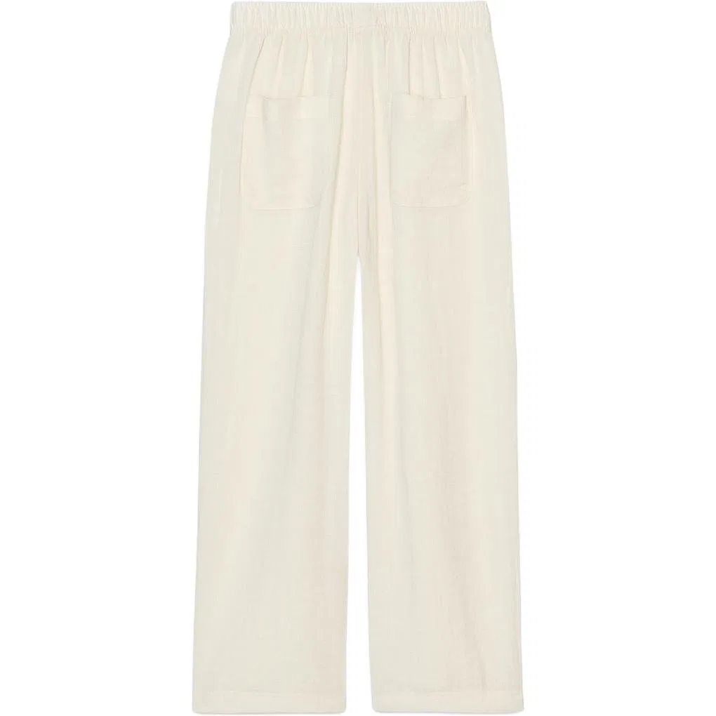 Женские брюки повседневные прямого кроя White ZARA, Белый — фото 3