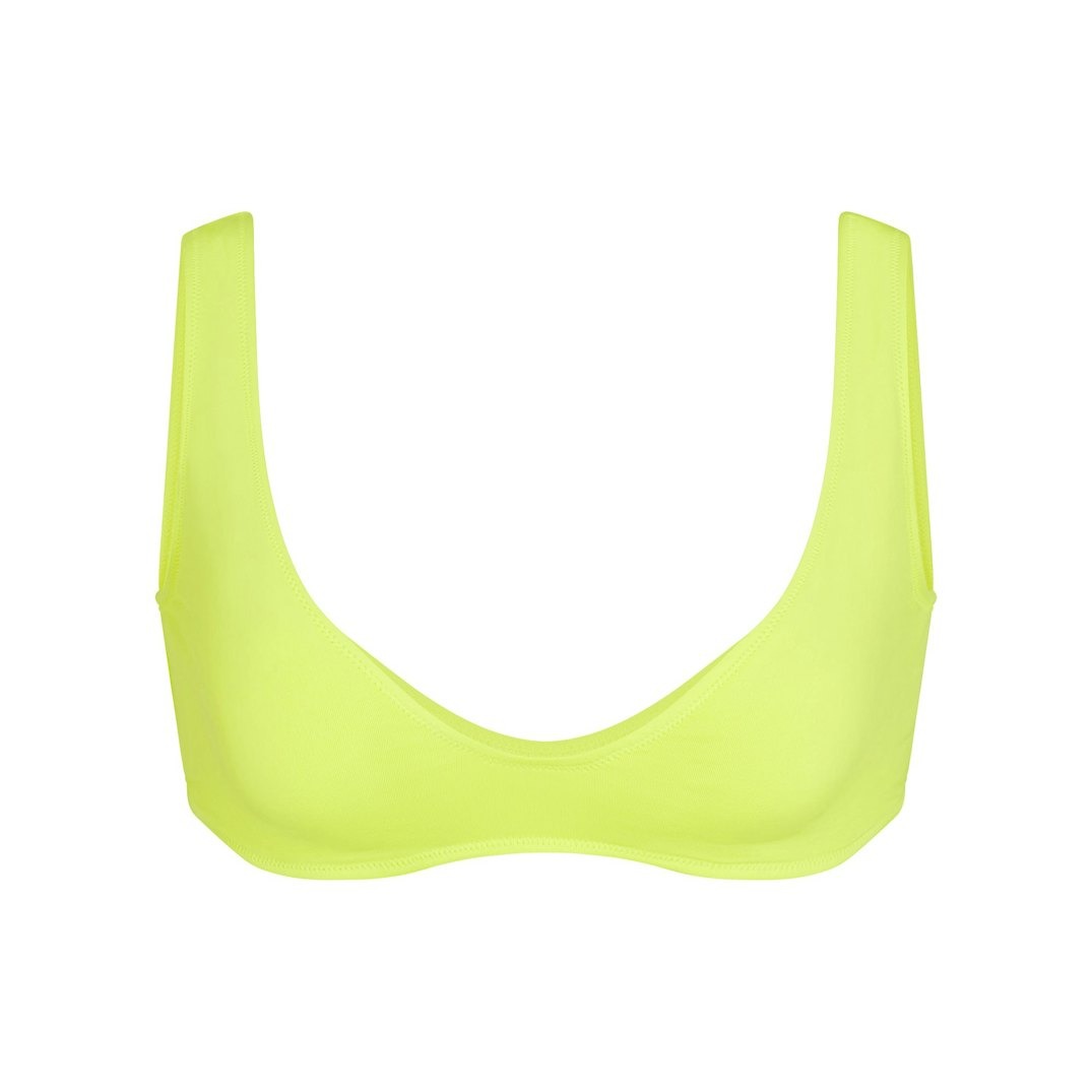 

Купальник SKIMS Signature Swim Plunge Bikini, желтый