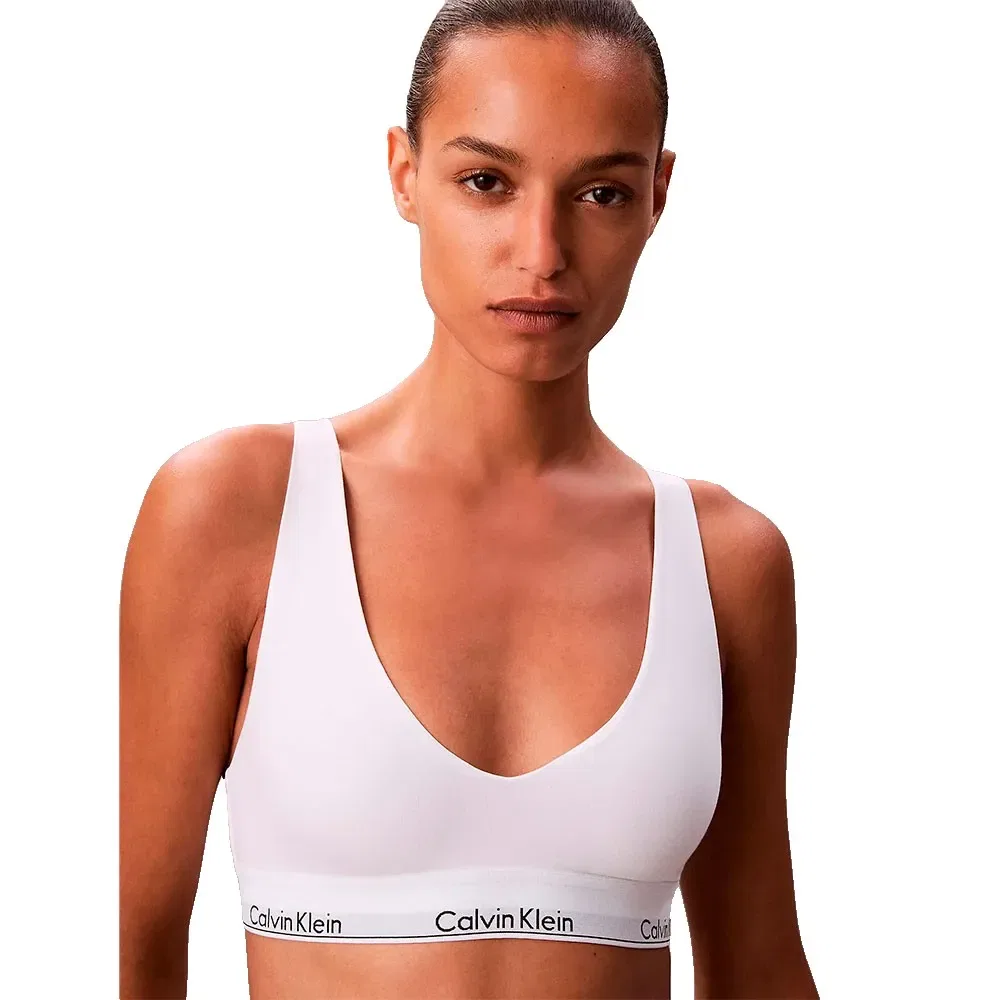 Треугольный бюстгальтер Calvin Klein, белый