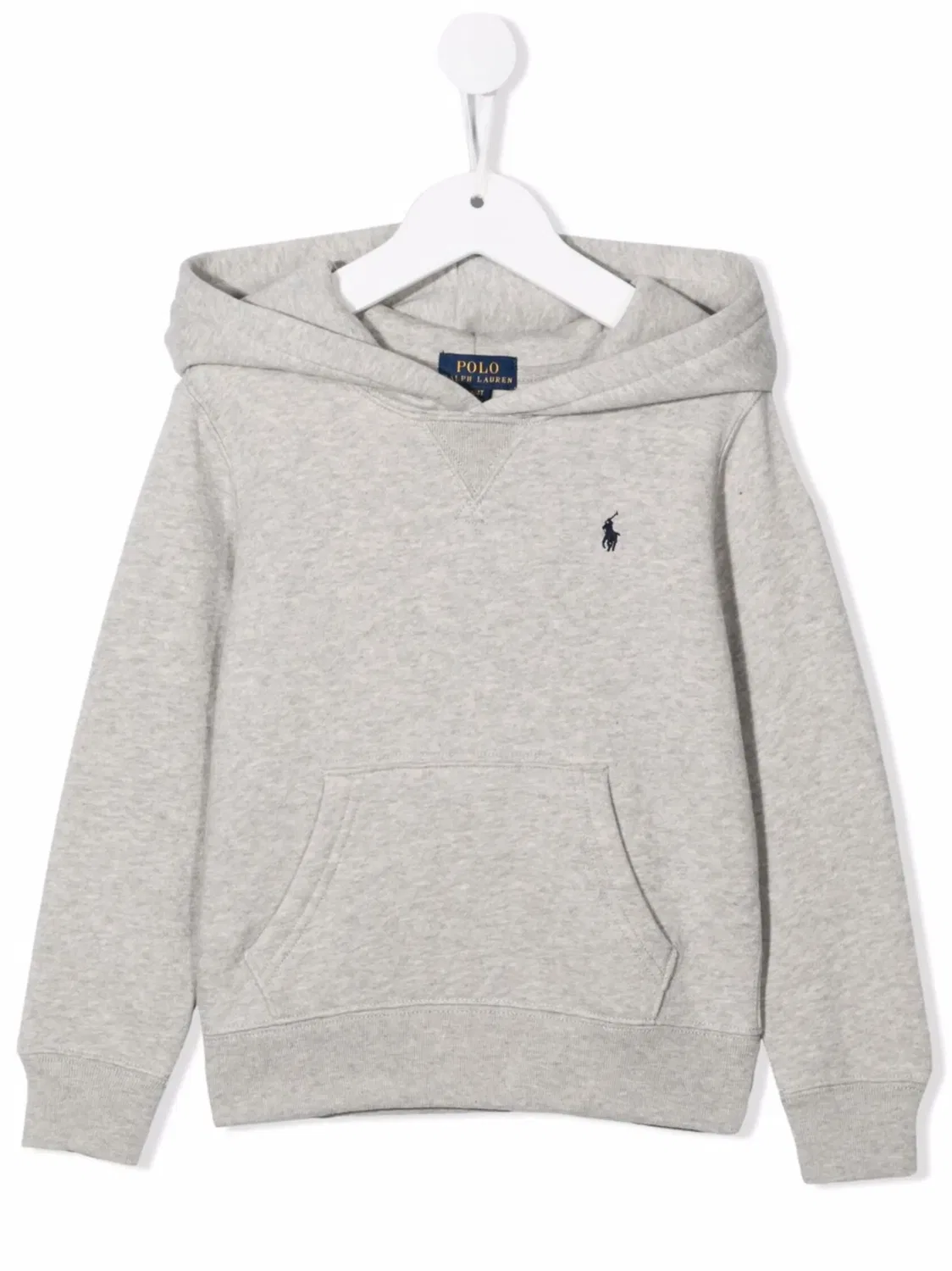Худи с длинным рукавом с лого пони Polo Ralph Lauren, серый