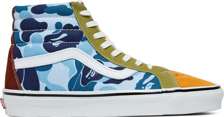 

Кеды Vans BAPE x Sk8-Hi 36 DX Multi Camo, разноцветный