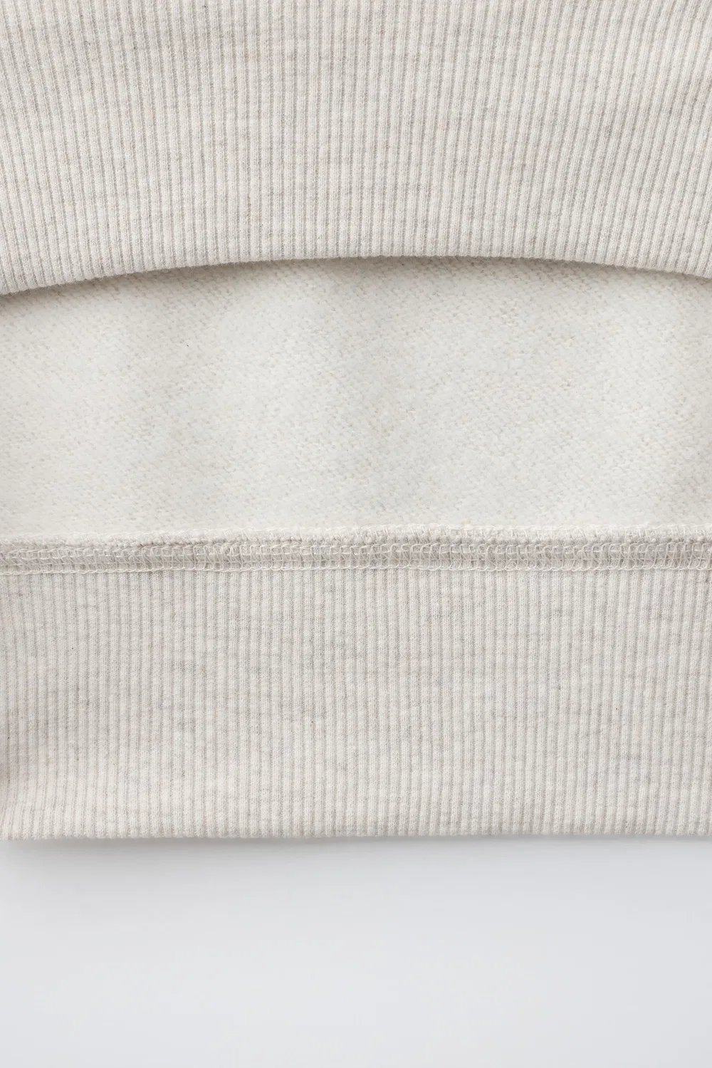 Простая спортивная толстовка для бега ZARA, Sand/Marl — фото 4
