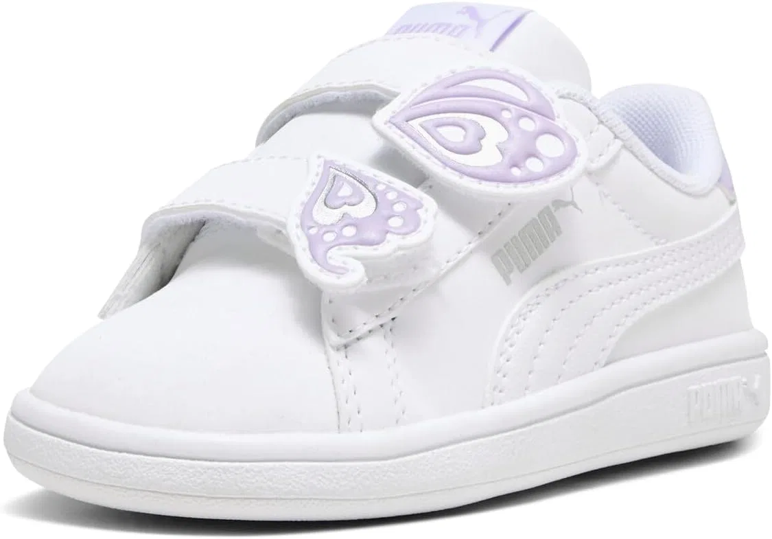 Детские кроссовки с липучкой Smash Hook and Loop PUMA, White