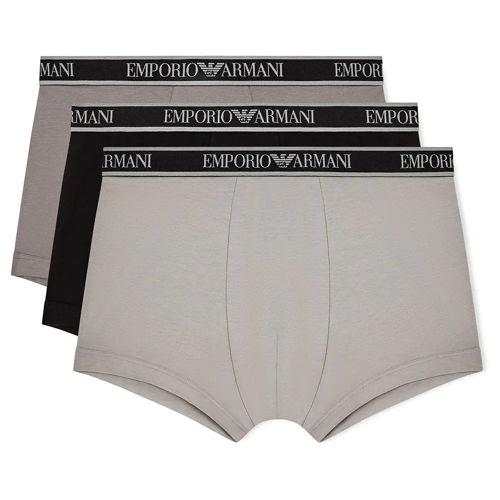 Боксеры комплект 3 шт Emporio Armani, черный