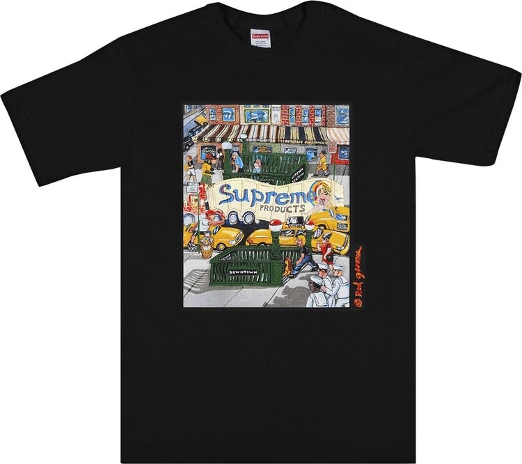 

Футболка Supreme Manhattan Tee 'Black', черный