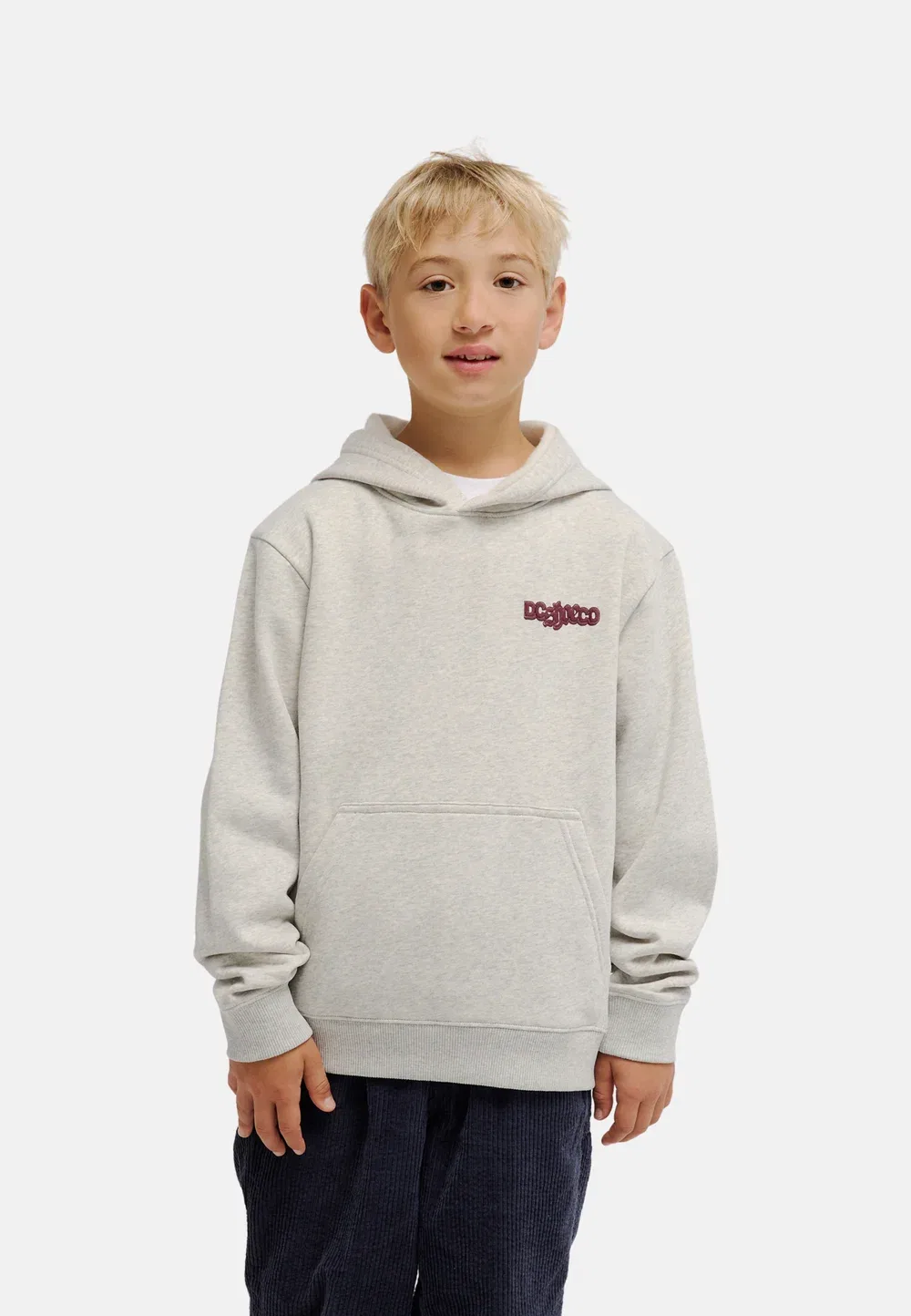 Одежда Jungen 8-16|верхний слой - толстовка Dc Shoes, Sfrh Light Heather Grey — фото 3