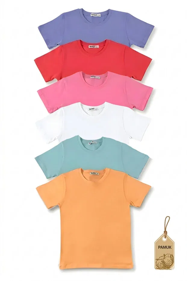 Детский комплект футболок с коротким рукавом Basics Mk Mukko Kids, Vibrant Color