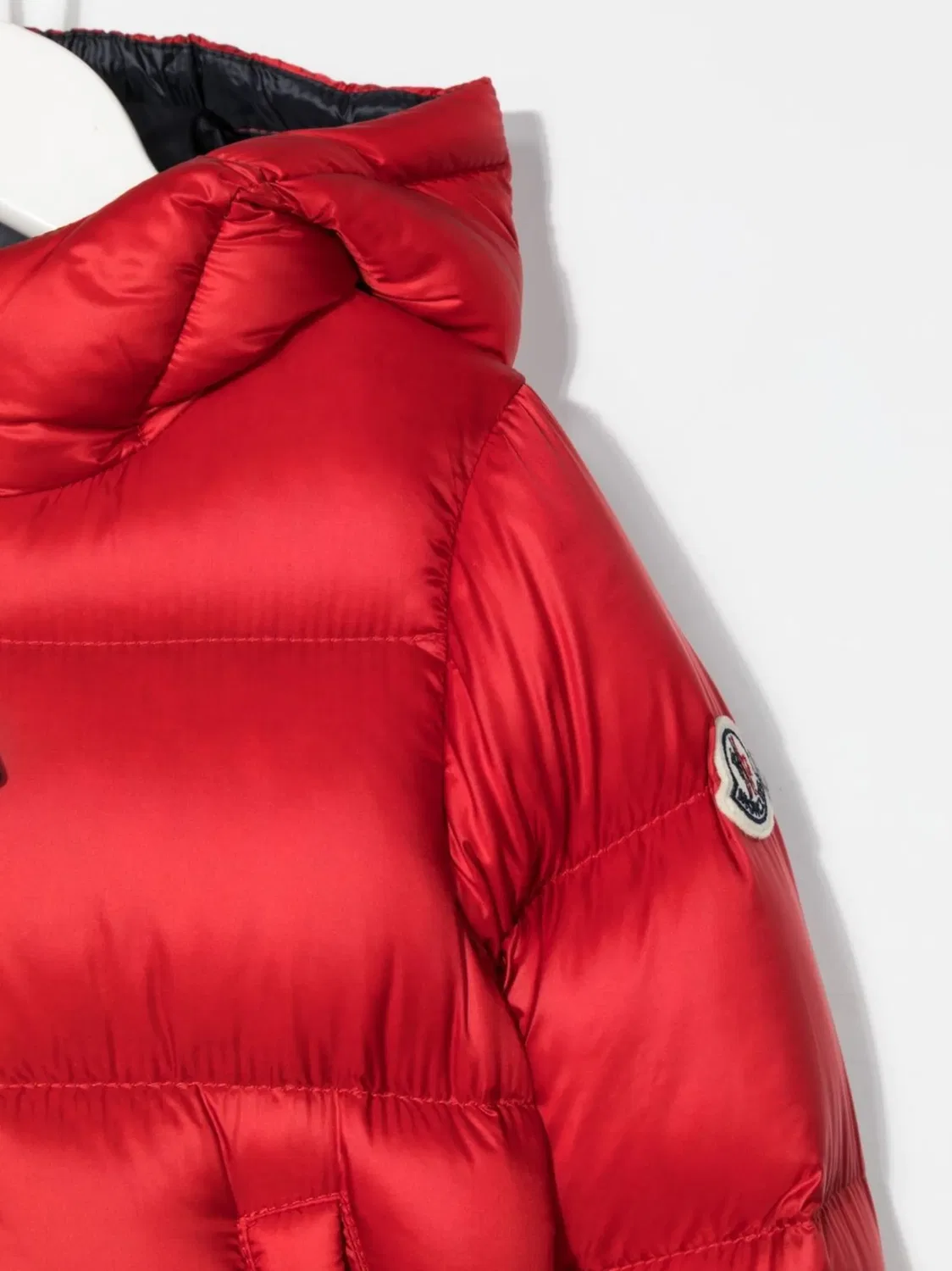 Утепленная Куртка Пуховик Moncler, красный — фото 3