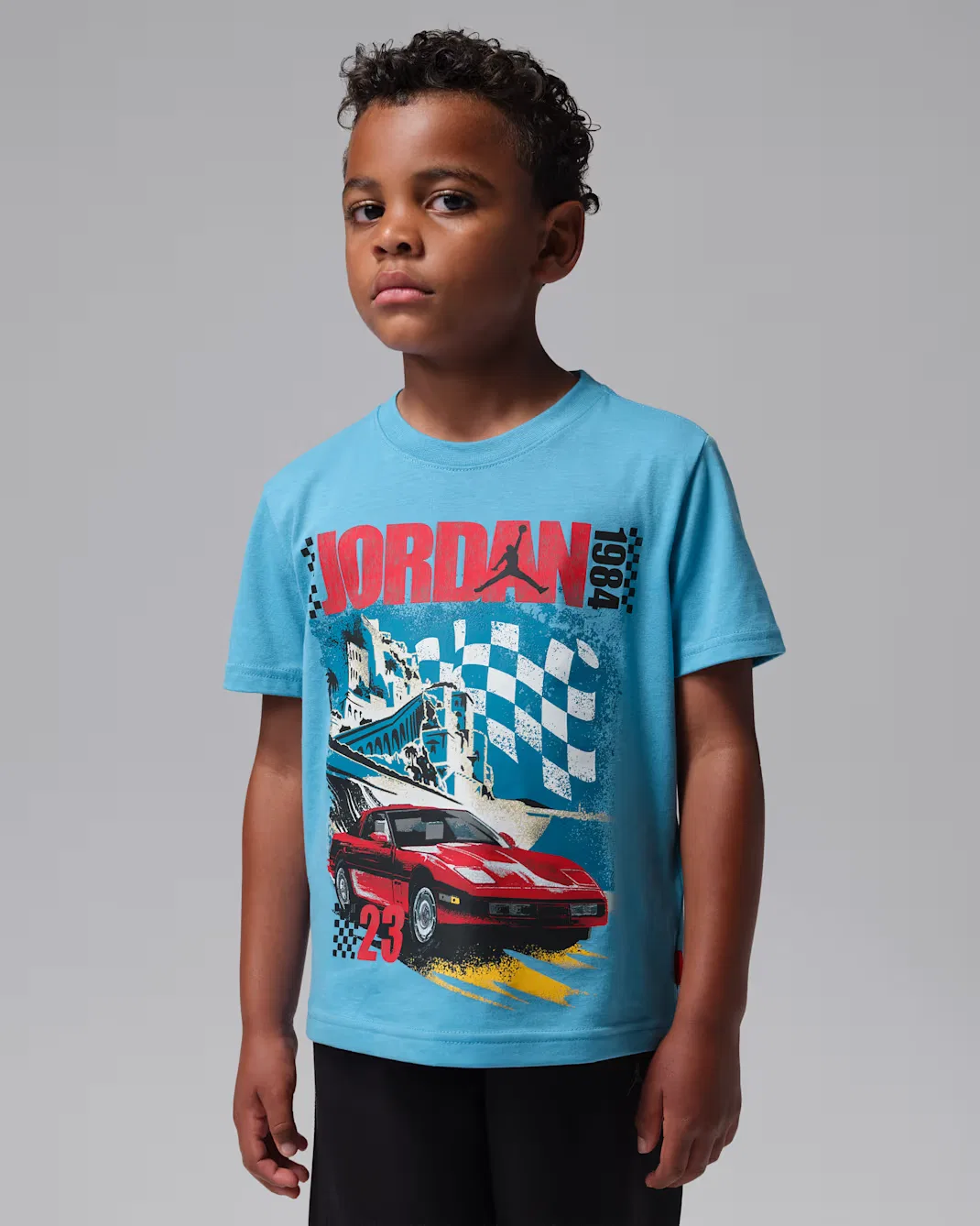 Детская футболка "Бруклинский авто '84" Jordan, Blue Beyond