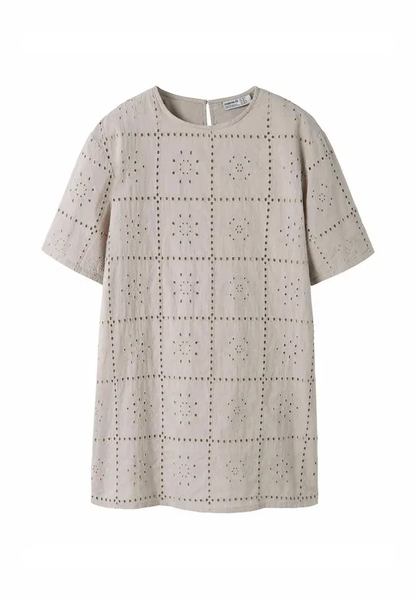 Платье хлопковое Regular fit Name It Chateau Gray, серый