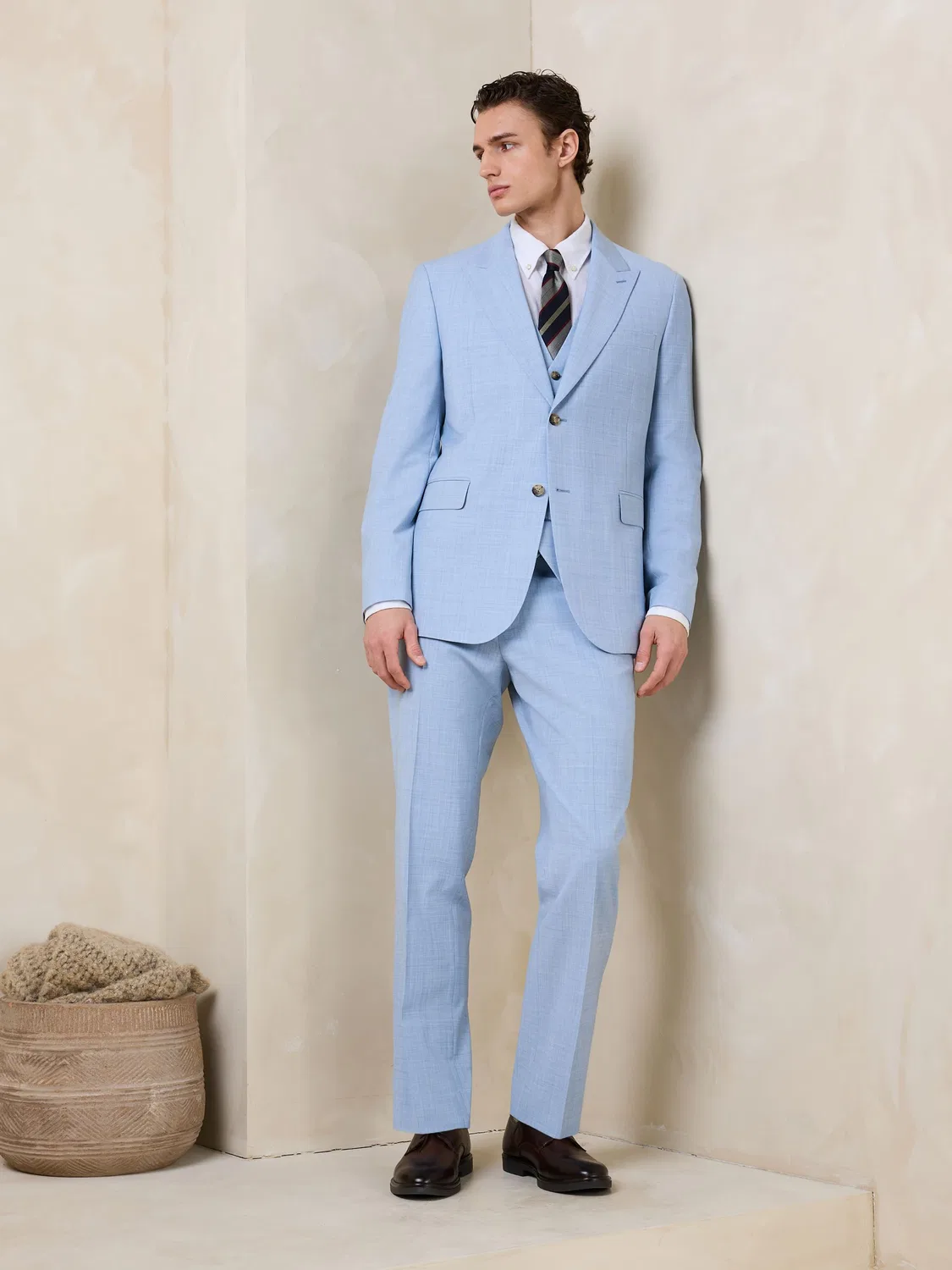 Пиджак из шерстяной смеси, Regular, N.Premium Tailored Fit Next, светло-голубой — фото 2