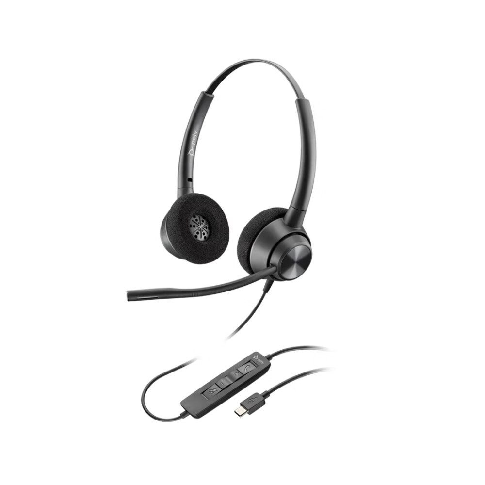 

Проводная гарнитура Plantronics Poly EncorePro 320 USB-C, черный