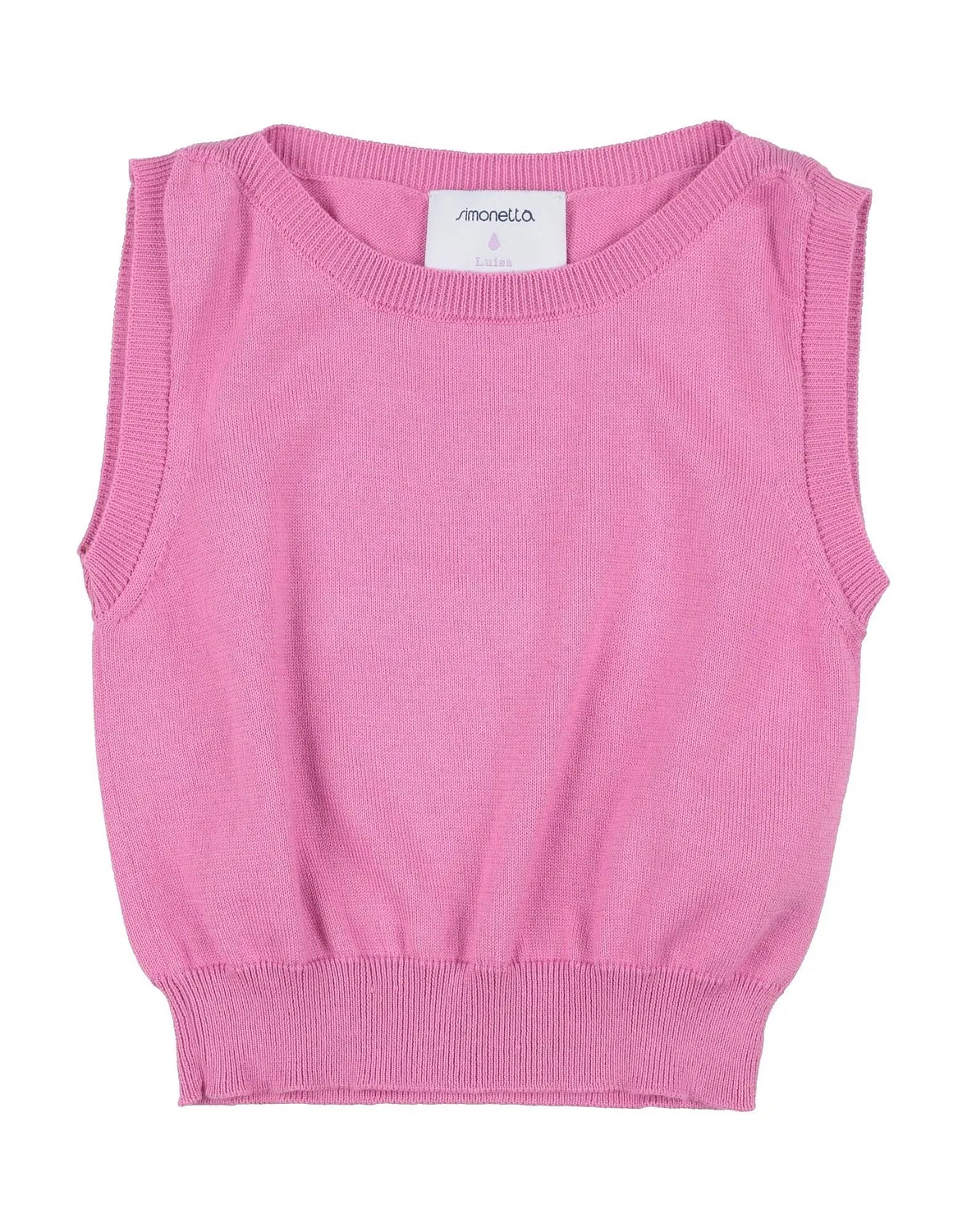 Детский свитер с круглым вырезом Simonetta, розовый