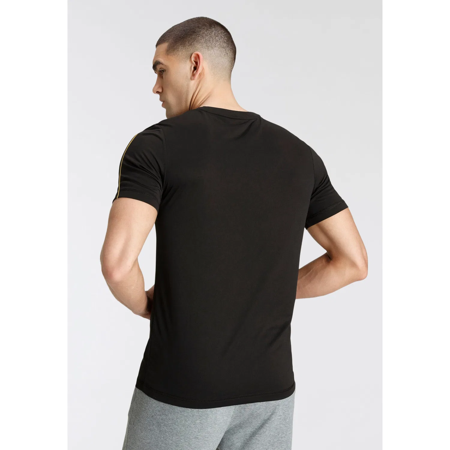 Детская хлопковая футболка regular fit PUMA, Black — фото 2