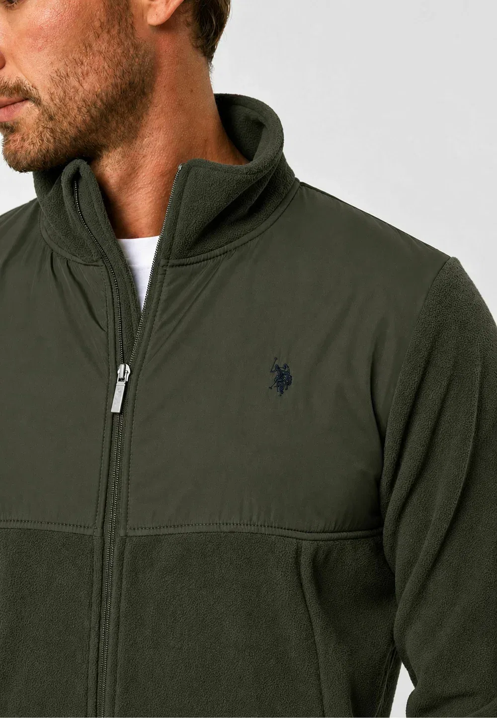 Флисовая куртка Umvitus - флисовая куртка U.S. Polo Assn., Forest Night — фото 4