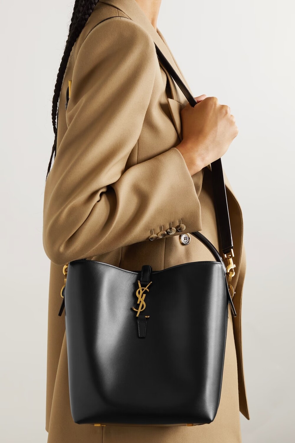

Сумка SAINT LAURENT Le 37 bucket bag, черный