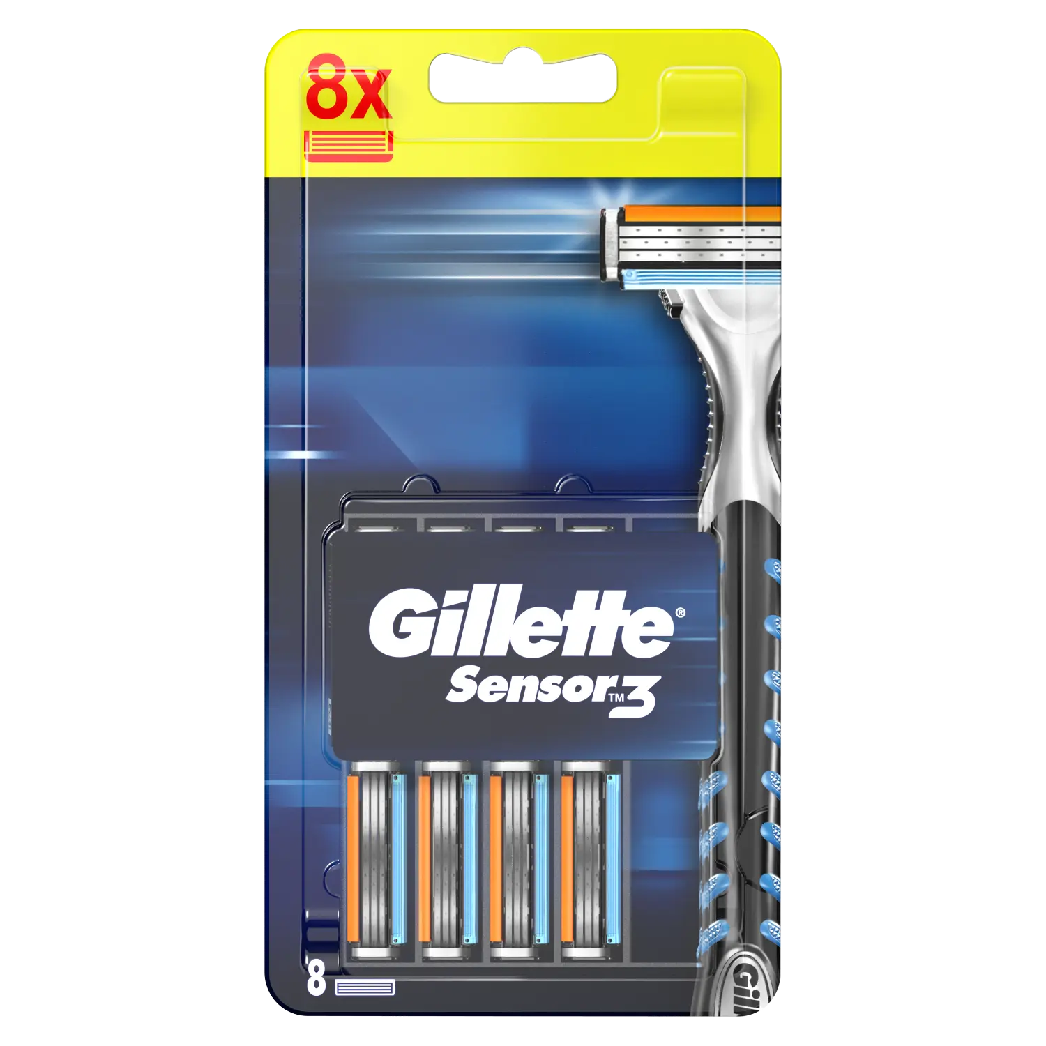 

Gillette Sensor3 картридж для бритвы, 8 шт/1 упаковка