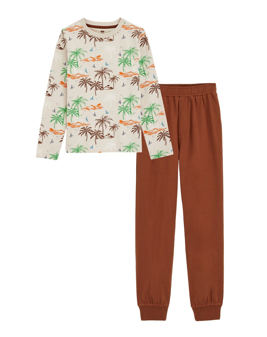 

Пижама WE Fashion, цвет Champagne/Brown
