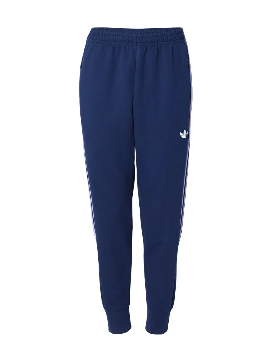 Зауженные брюки ADIDAS ORIGINALS 'SPACER' темно-синего цвета