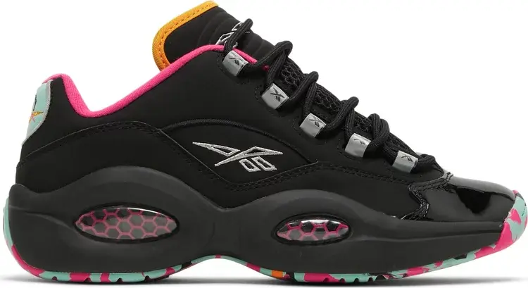 

Кроссовки question low 'alive with color' Reebok, черный