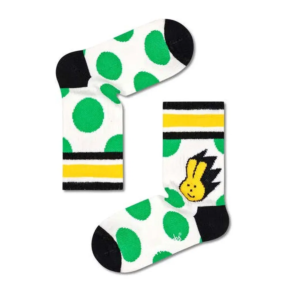 Носки Bunny Rib Happy Socks, белый