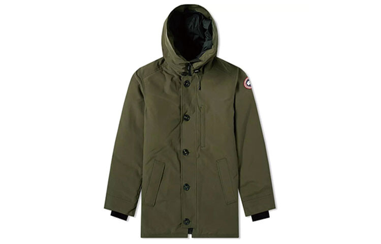 

Пуховик мужской армейский зеленый Canada Goose, зеленый