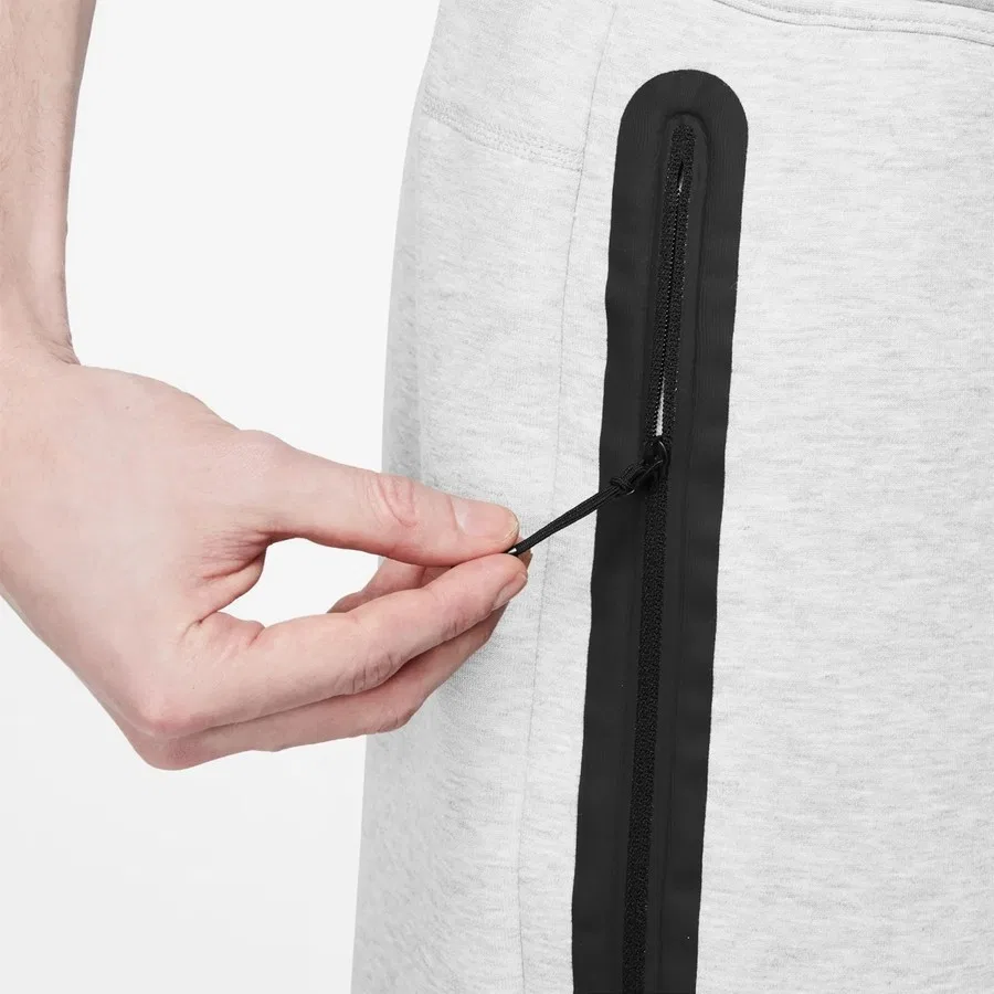 Шорты спортивные с флисом Tech Fleece Nike, Светло-серый — фото 3