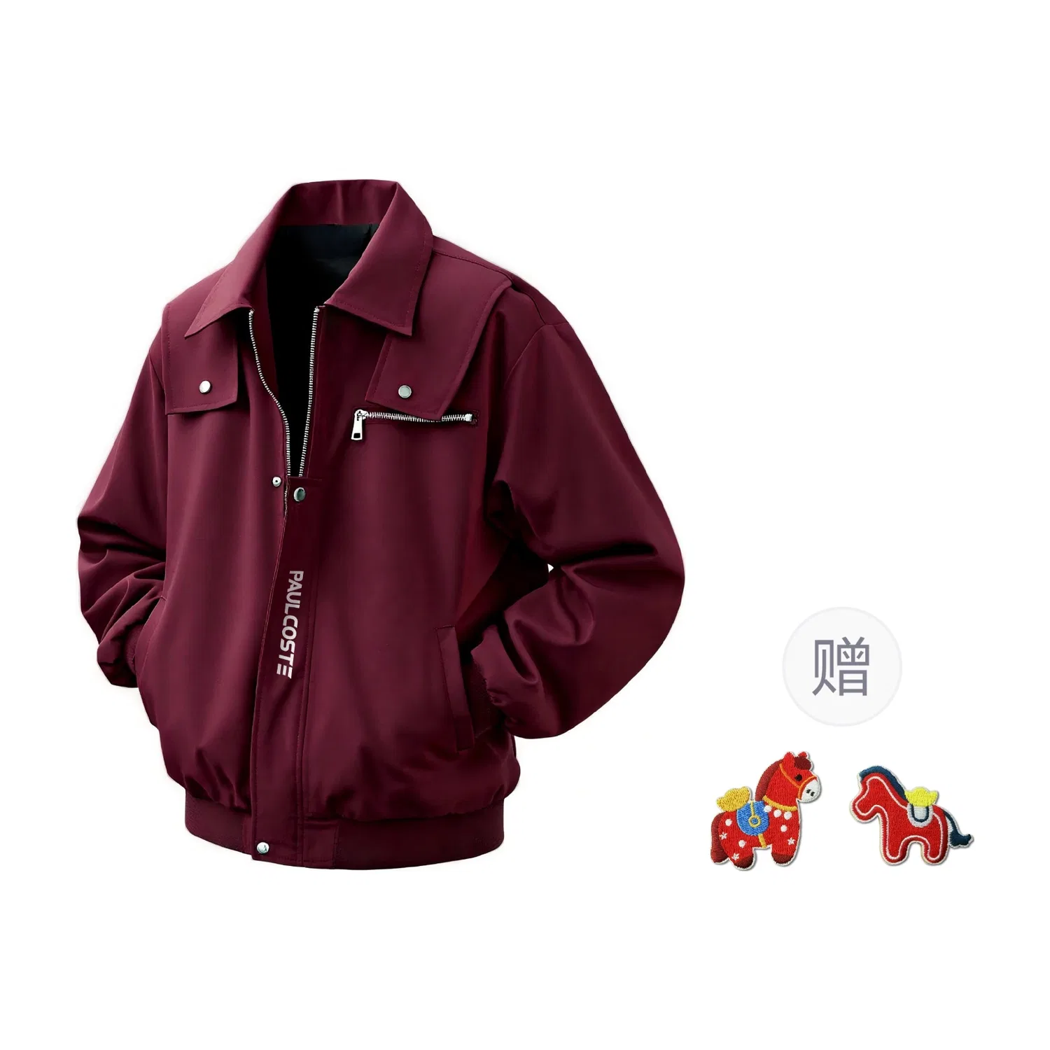 Детское пальто с лацканами Burgundy Paul Costelloe