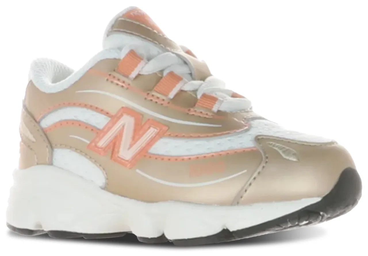 Кроссовки для девочек 1000 New Balance, золотой/белый — фото 3