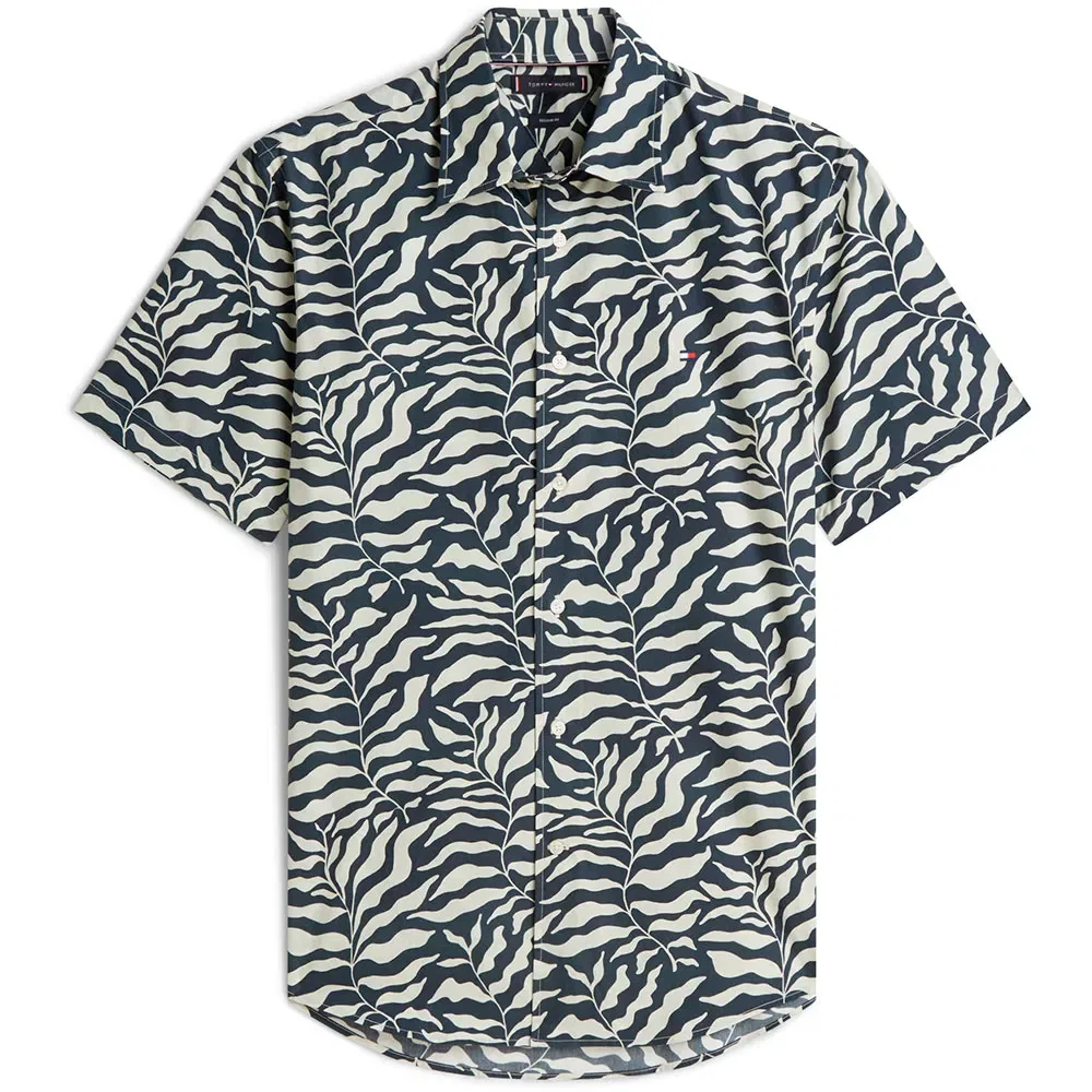 Рубашка с коротким рукавом Palm Tommy Hilfiger, черный