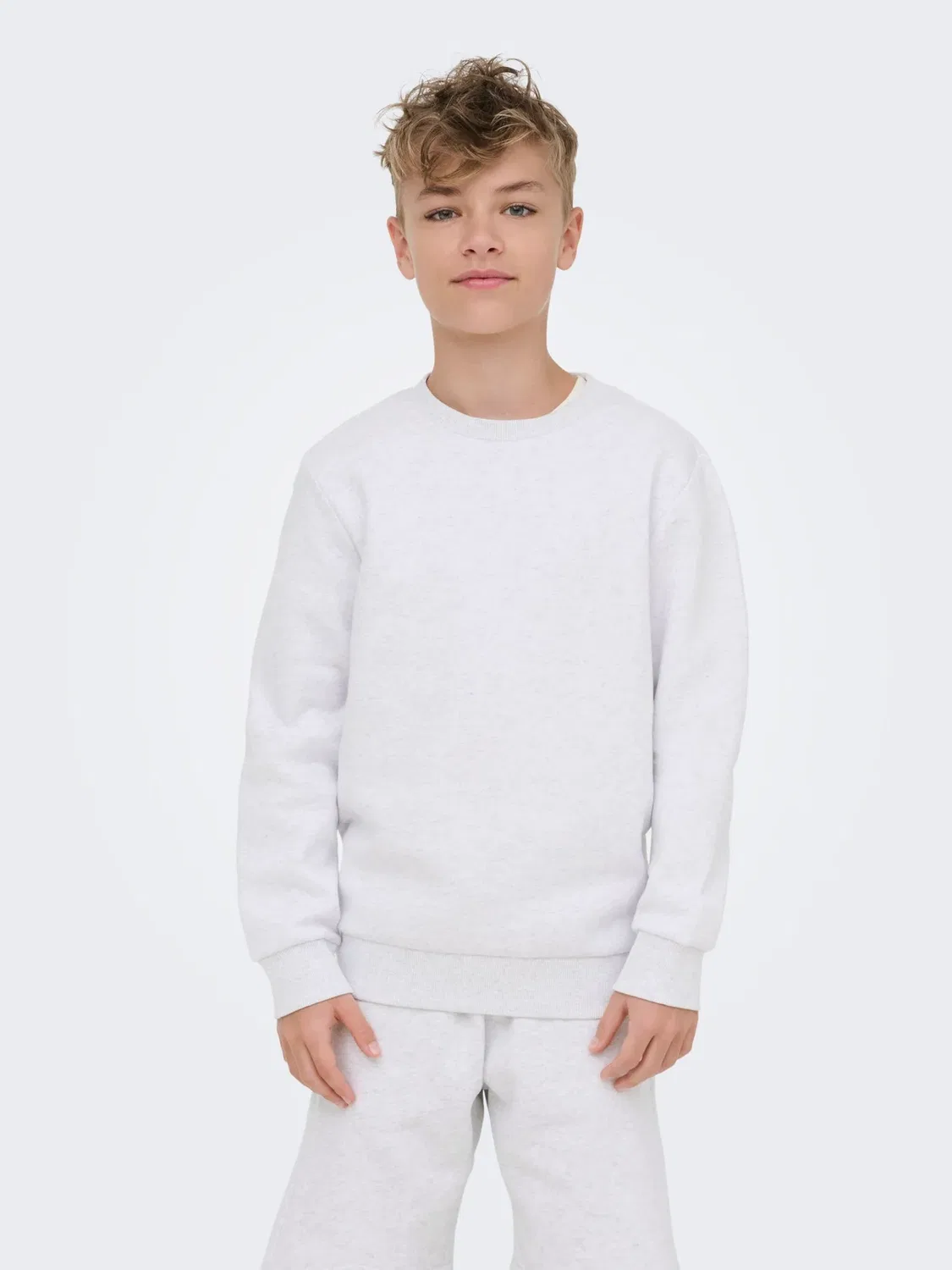 Спортивные штаны osjceres sweat - толстовка Only & Sons Junior, Super Light Grey Melange — фото 2
