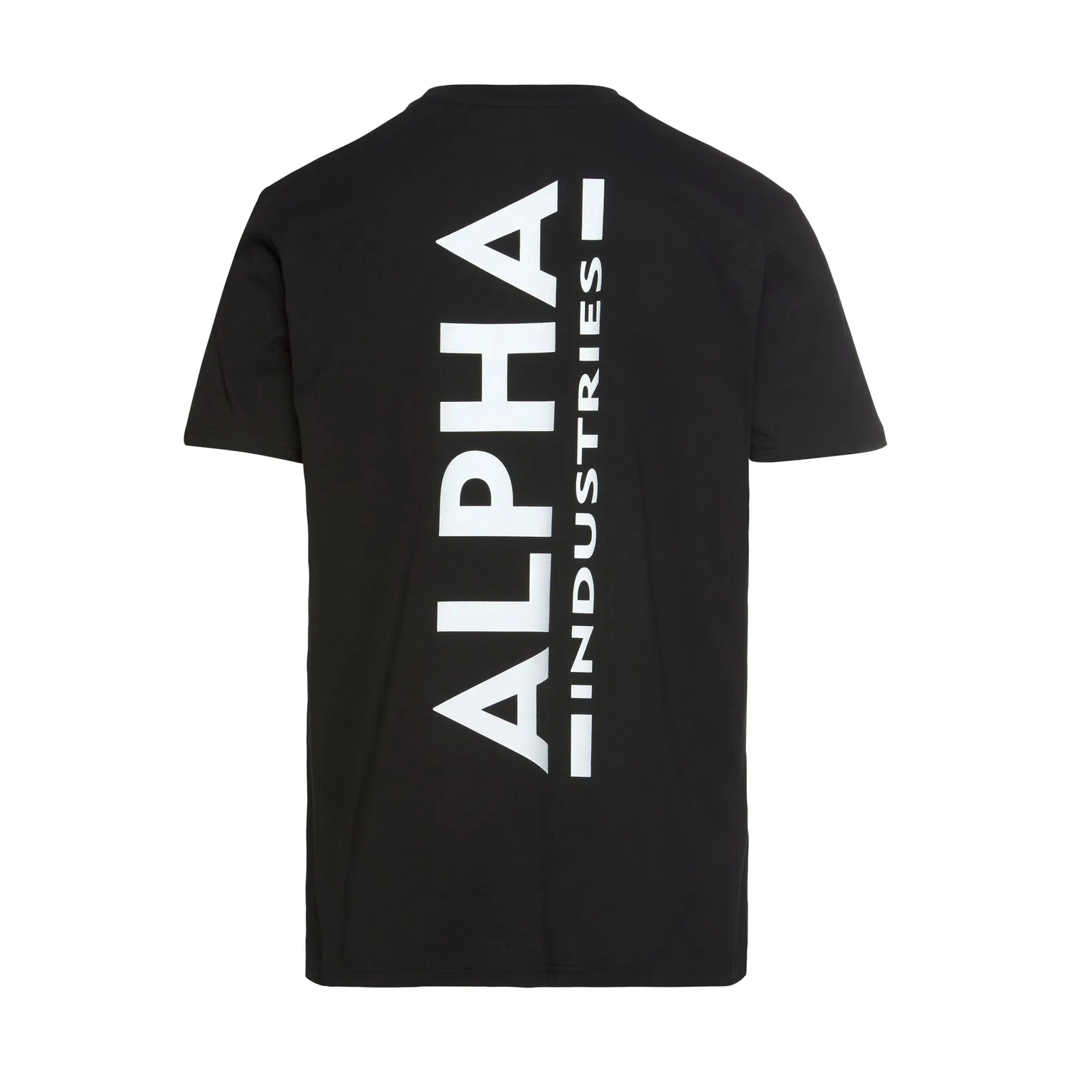 Детская футболка с круглым вырезом и принтом Alpha Industries, Black — фото 4