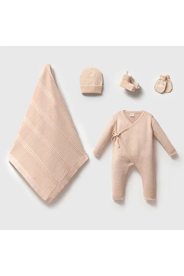 Детский комплект одежды для новорожденных хлопковый Aurelia Baby, Beige