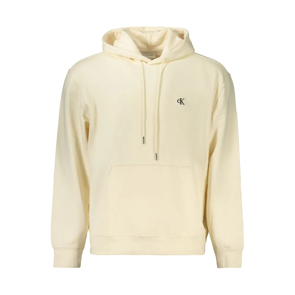 Мужской свитшот с капюшоном на молнии, Beige Calvin Klein
