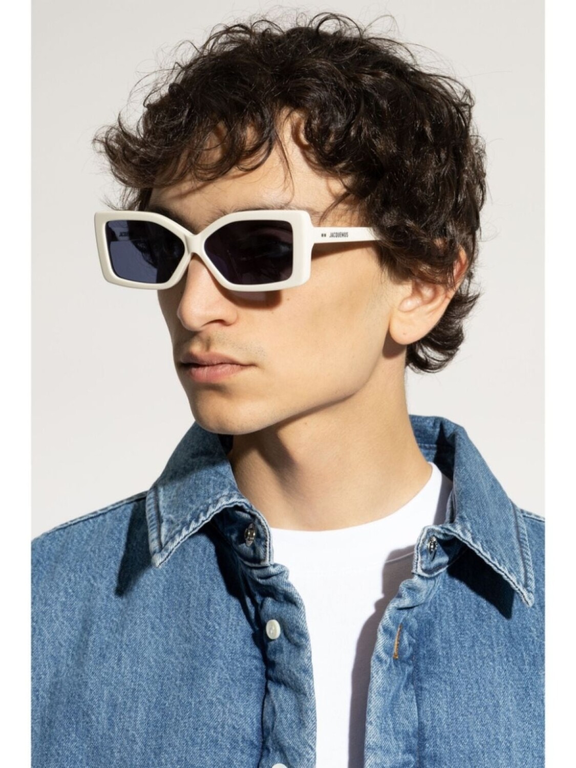 Jacquemus солнцезащитные очки Les Lunettes Spiaggia из коллаборации с Linda Farrow, белый — фото 3